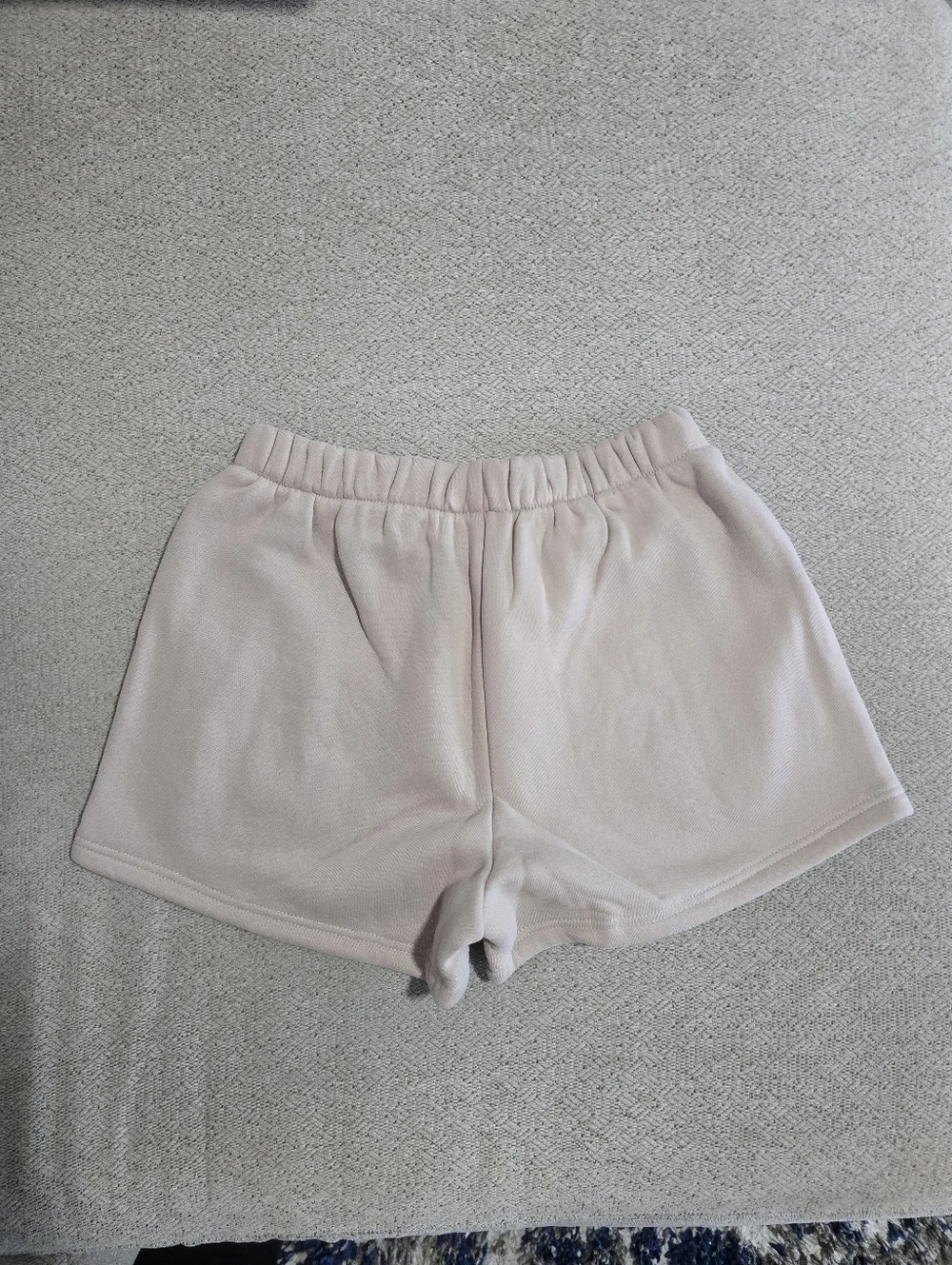 Tic Toc Essentials Momo Taupe Fleece Relaxed High Waist Lounge Shorts - Medium
